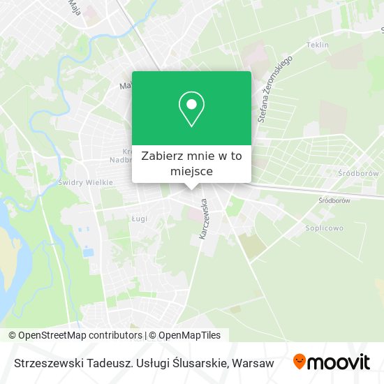 Mapa Strzeszewski Tadeusz. Usługi Ślusarskie