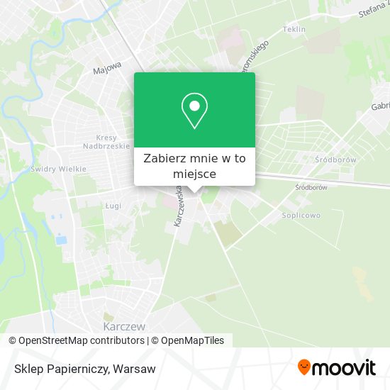 Mapa Sklep Papierniczy