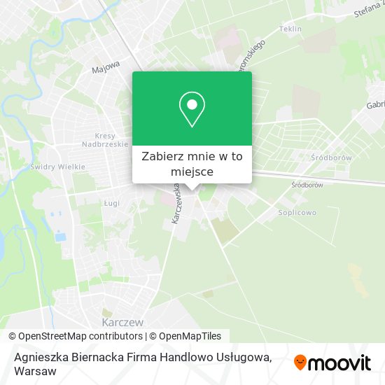 Mapa Agnieszka Biernacka Firma Handlowo Usługowa