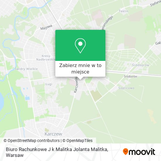 Mapa Biuro Rachunkowe J k Malitka Jolanta Malitka