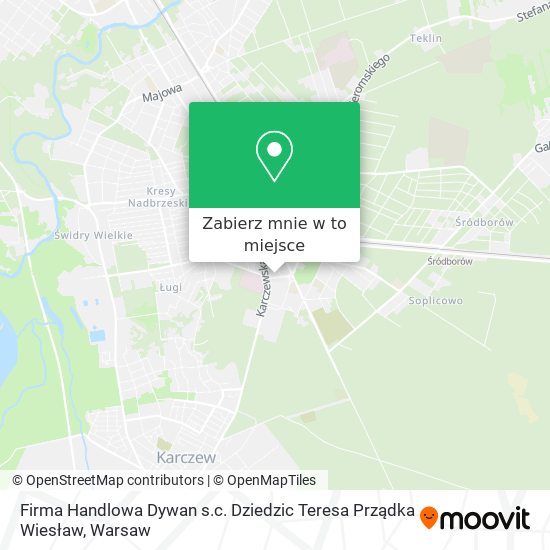 Mapa Firma Handlowa Dywan s.c. Dziedzic Teresa Prządka Wiesław