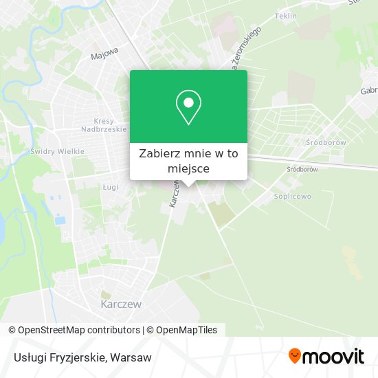 Mapa Usługi Fryzjerskie