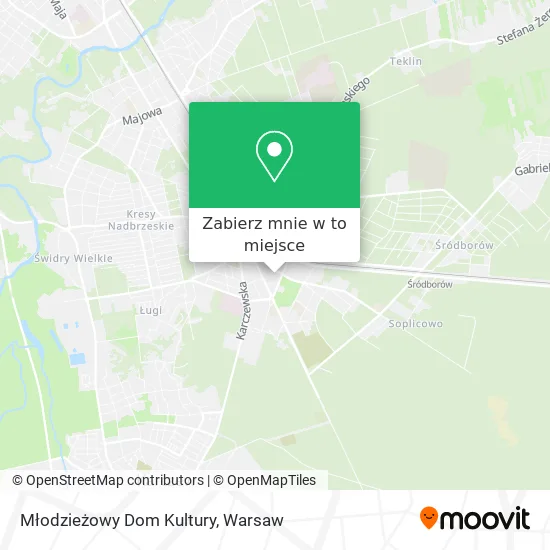 Mapa Młodzieżowy Dom Kultury