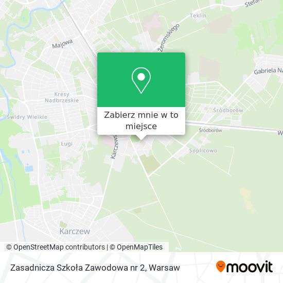 Mapa Zasadnicza Szkoła Zawodowa nr 2