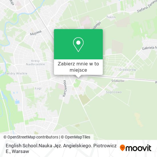 Mapa English School.Nauka Jęz. Angielskiego. Piotrowicz E.