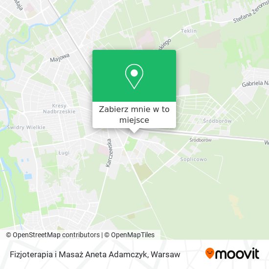 Mapa Fizjoterapia i Masaż Aneta Adamczyk