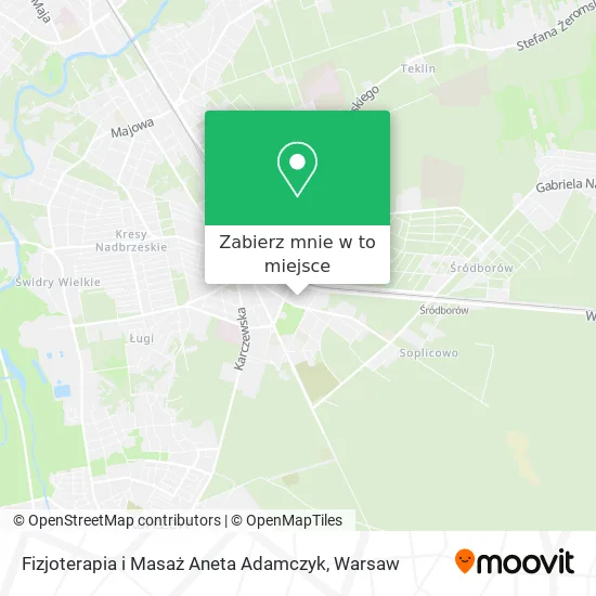 Mapa Fizjoterapia i Masaż Aneta Adamczyk