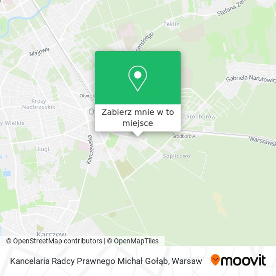 Mapa Kancelaria Radcy Prawnego Michał Gołąb