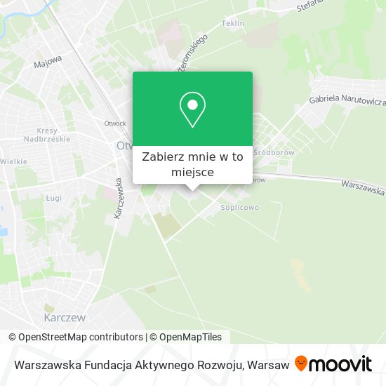 Mapa Warszawska Fundacja Aktywnego Rozwoju