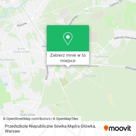 Mapa Przedszkole Niepubliczne Sówka Mądra Główka