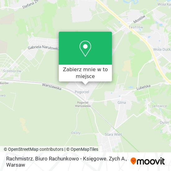 Mapa Rachmistrz. Biuro Rachunkowo - Księgowe. Zych A.