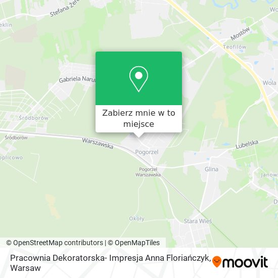 Mapa Pracownia Dekoratorska- Impresja Anna Floriańczyk