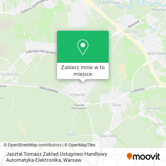 Mapa Jasztal Tomasz Zakład Usługowo-Handlowy Automatyka-Elektronika