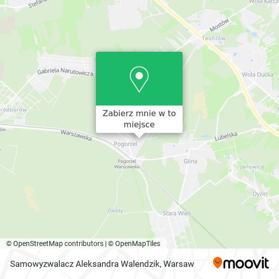 Mapa Samowyzwalacz Aleksandra Walendzik