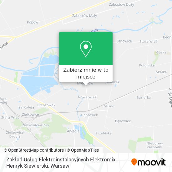 Mapa Zakład Usług Elektroinstalacyjnych Elektromix Henryk Siewierski