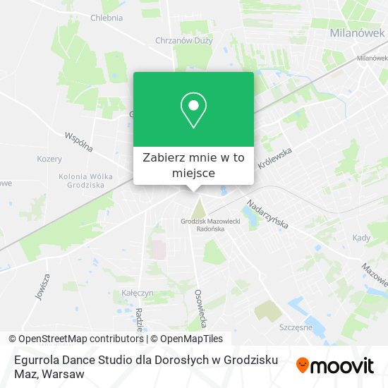 Mapa Egurrola Dance Studio dla Dorosłych w Grodzisku Maz