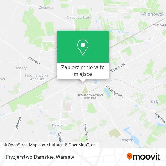 Mapa Fryzjerstwo Damskie