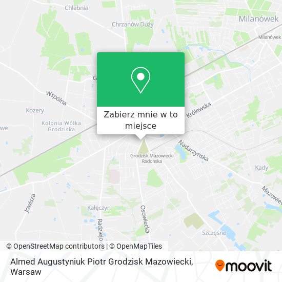 Mapa Almed Augustyniuk Piotr Grodzisk Mazowiecki