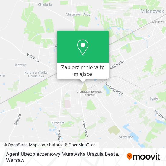 Mapa Agent Ubezpieczeniowy Murawska Urszula Beata