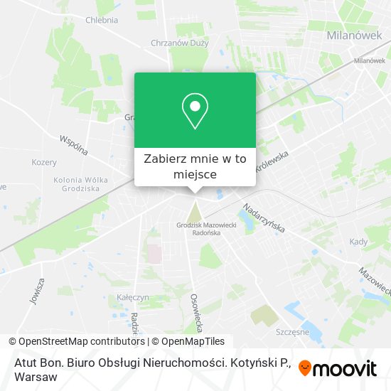 Mapa Atut Bon. Biuro Obsługi Nieruchomości. Kotyński P.