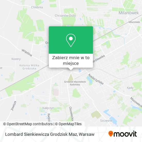 Mapa Lombard Sienkiewicza Grodzisk Maz