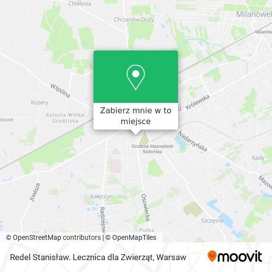 Mapa Redel Stanisław. Lecznica dla Zwierząt