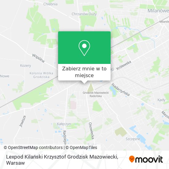 Mapa Lexpod Kilański Krzysztof Grodzisk Mazowiecki