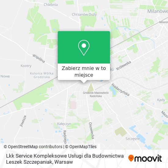 Mapa Lkk Service Kompleksowe Usługi dla Budownictwa Leszek Szczepaniak