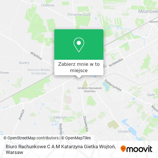 Mapa Biuro Rachunkowe C A M Katarzyna Gietka Wojtoń