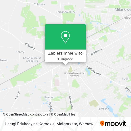 Mapa Usługi Edukacyjne Kołodziej Małgorzata