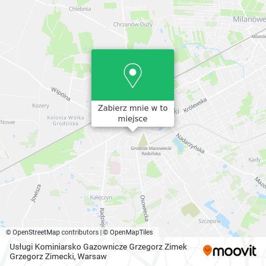 Mapa Usługi Kominiarsko Gazownicze Grzegorz Zimek Grzegorz Zimecki