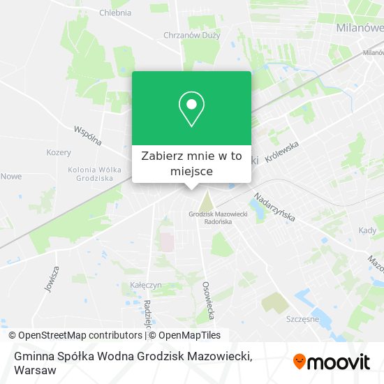 Mapa Gminna Spółka Wodna Grodzisk Mazowiecki