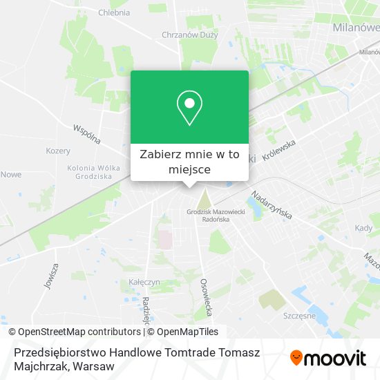 Mapa Przedsiębiorstwo Handlowe Tomtrade Tomasz Majchrzak