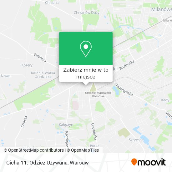 Mapa Cicha 11. Odzież Używana