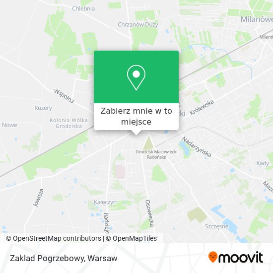 Mapa Zaklad Pogrzebowy