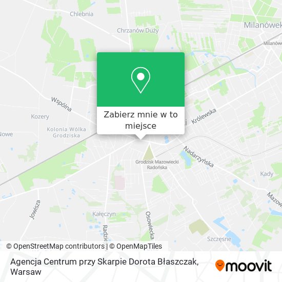 Mapa Agencja Centrum przy Skarpie Dorota Błaszczak