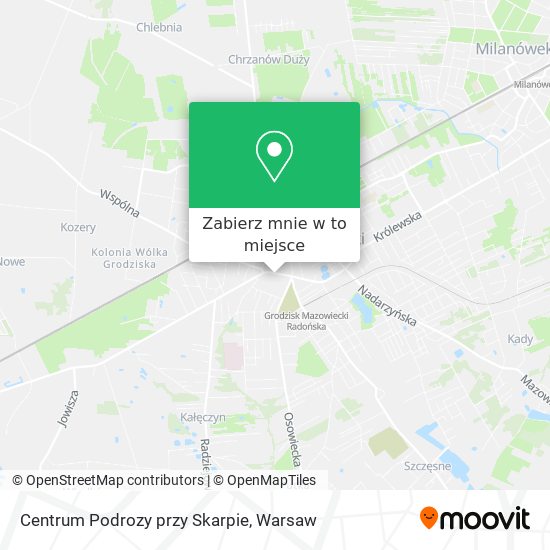 Mapa Centrum Podrozy przy Skarpie