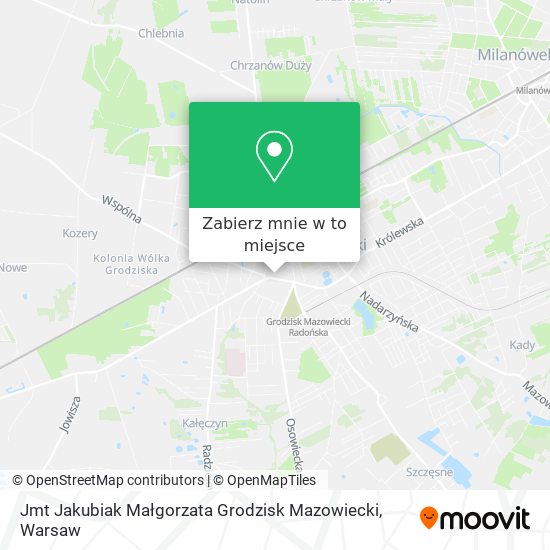 Mapa Jmt Jakubiak Małgorzata Grodzisk Mazowiecki