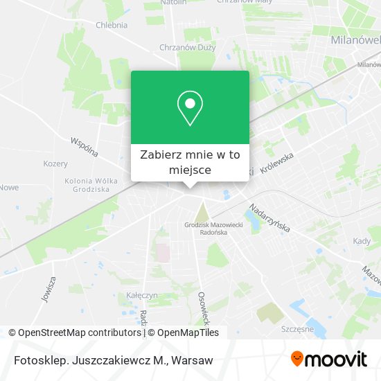 Mapa Fotosklep. Juszczakiewcz M.