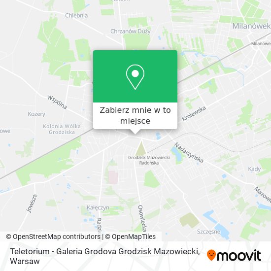 Mapa Teletorium - Galeria Grodova Grodzisk Mazowiecki