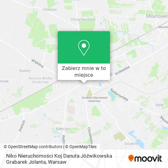 Mapa Niko Nieruchomości Koj Danuta Jóźwikowska Grabarek Jolanta