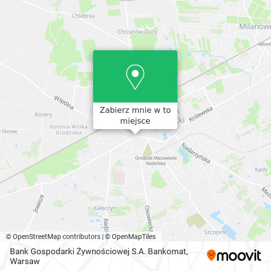 Mapa Bank Gospodarki Żywnościowej S.A. Bankomat