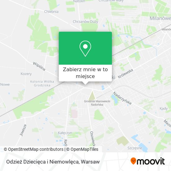 Mapa Odzież Dziecięca i Niemowlęca