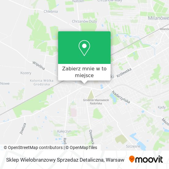 Mapa Sklep Wielobranzowy Sprzedaz Detaliczna