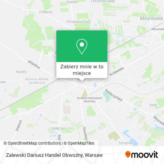 Mapa Zalewski Dariusz Handel Obwoźny