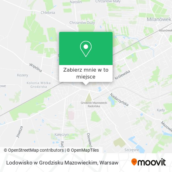 Mapa Lodowisko w Grodzisku Mazowieckim