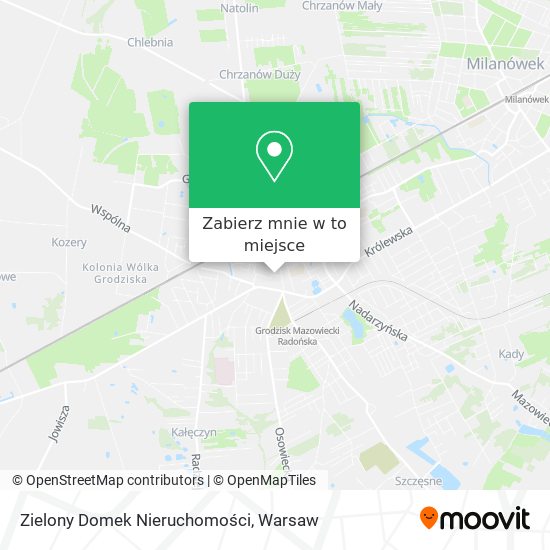 Mapa Zielony Domek Nieruchomości