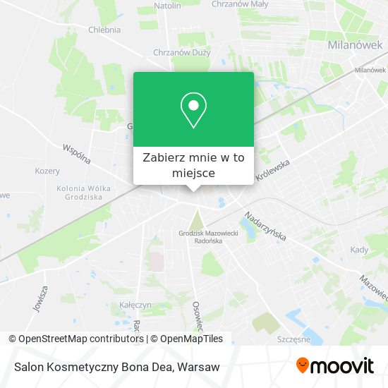 Mapa Salon Kosmetyczny Bona Dea