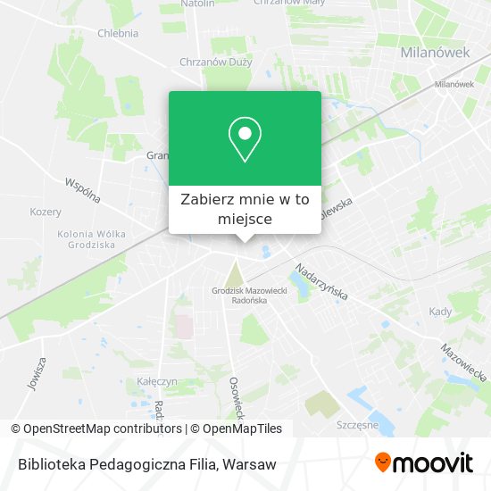 Mapa Biblioteka Pedagogiczna Filia