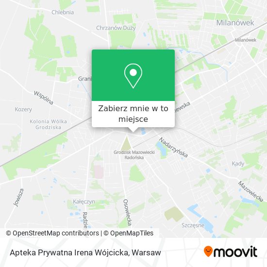 Mapa Apteka Prywatna Irena Wójcicka